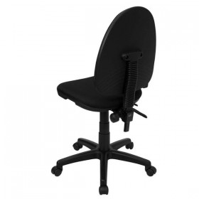 Mid-Back Black Fabric Multi-Functional Task Chair with Adjustable Lumbar Support [WL-A654MG-BK-GG]