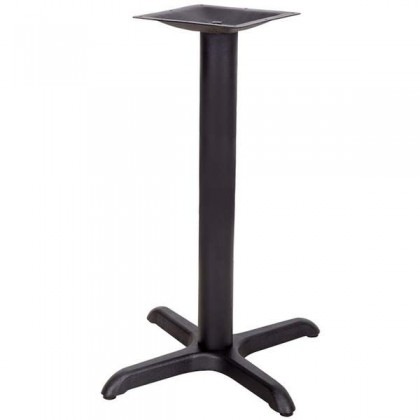 22'' x 22'' Restaurant Table X-Base with 3'' Dia. Table Height Column [XU-T2222-GG]