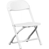 Kids White Plastic Folding Chair [Y-KID-WH-GG]