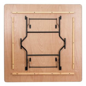 72'' Square Wood Folding Banquet Table [YT-WFFT72-SQ-GG]