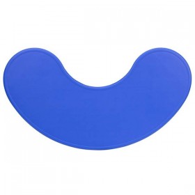 35''W x 65''L Height Adjustable Half-Moon Blue Plastic Activity Table [YU-YCX-004-2-MOON-TBL-BLUE-GG]