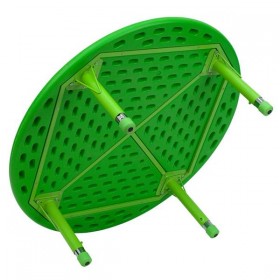 45'' Round Height Adjustable Green Plastic Activity Table [YU-YCX-005-2-ROUND-TBL-GREEN-GG]
